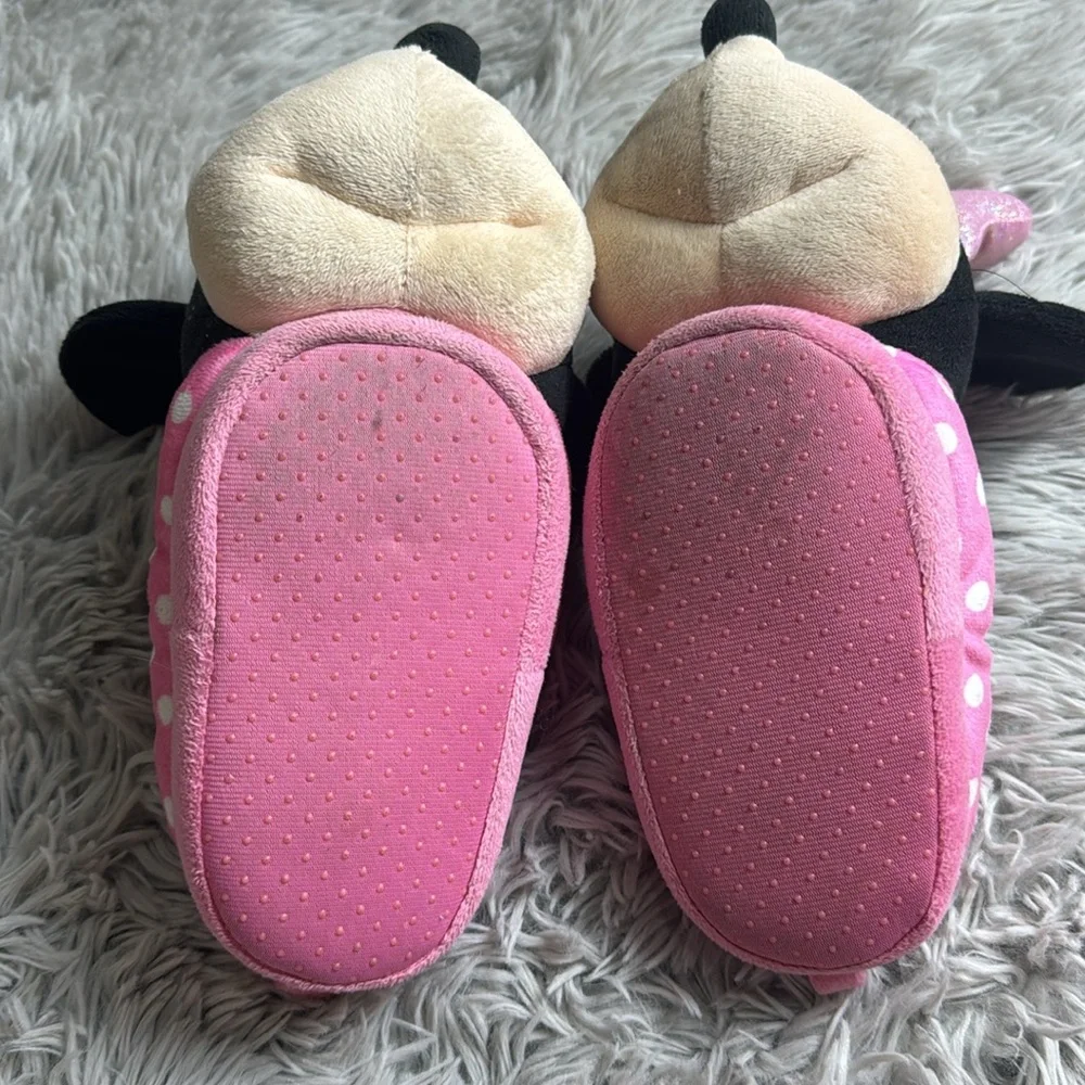 Disney Minnie Mouse pink toddler slippers size 5/6